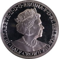 ½ Crown obverse