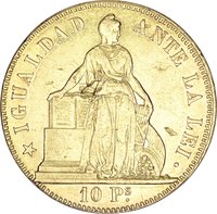 10 Pesos reverse