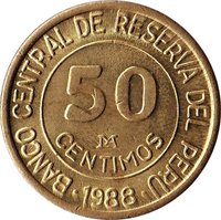 50 Centimos obverse