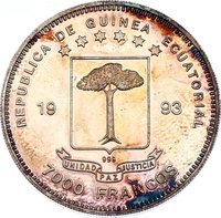 7000 Francos CFA obverse