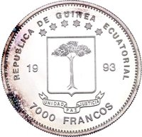 7000 Francos CFA obverse