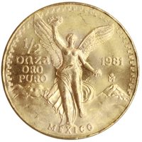 ½ Onza "Libertad" reverse