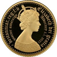 ¼ Sovereign obverse