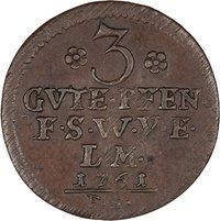 3 Pfennigs reverse