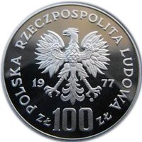 100 Zlotys obverse