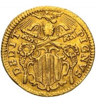 ½ Zecchino reverse
