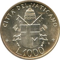 1000 Lire reverse