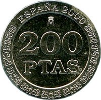200 Pesetas reverse