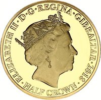 ½ Crown obverse