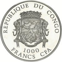 1000 Francs CFA obverse