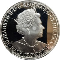 ½ Crown obverse