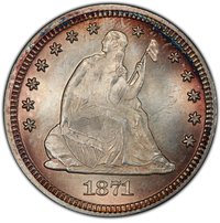 ¼ Dollar obverse