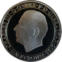 ½ Crown obverse
