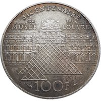 100 Francs reverse