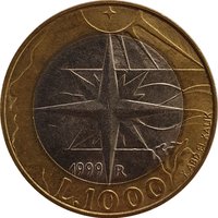 1000 Lire reverse