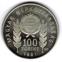 100 Forint obverse