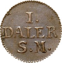 1 Silver Daler reverse