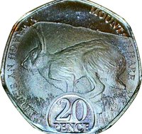 20 Pence reverse