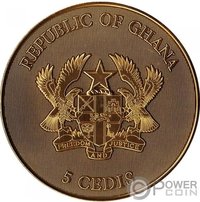 5 Cedis obverse