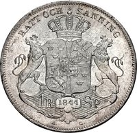 1 Riksdaler Specie reverse