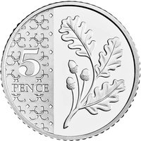 5 Pence reverse