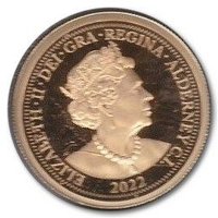 ¼ Sovereign obverse