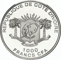 1000 Francs CFA obverse