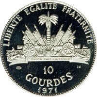 10 Gourdes reverse