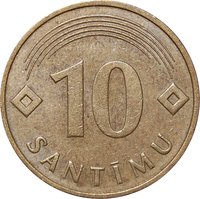 10 Santimu reverse