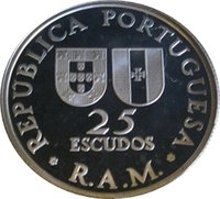25 Escudos obverse
