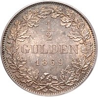 ½ Gulden reverse
