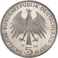 5 Deutsche Mark obverse