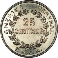 25 Centimos reverse