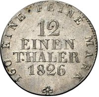 1⁄12 Saxon thaler reverse
