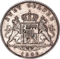 2 Gulden reverse