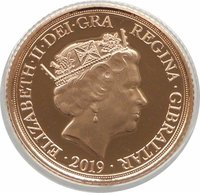 ½ Sovereign obverse