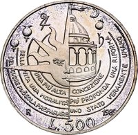 500 Lire reverse