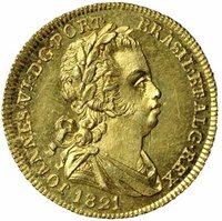 ½ Escudo obverse