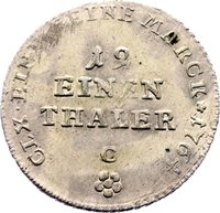 1⁄12 Thaler reverse