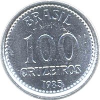 100 Cruzeiros reverse