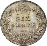 6 Pence reverse