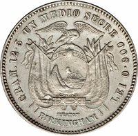 ½ Sucre obverse