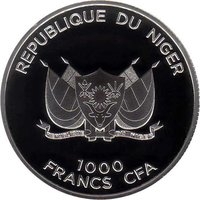 1000 Francs obverse