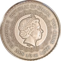 2 Cedis obverse