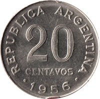 20 Centavos obverse