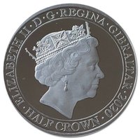 ½ Crown obverse