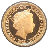 ¼ Sovereign obverse