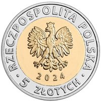 5 Zlotys obverse