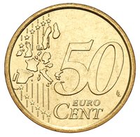 50 Euro Cents reverse