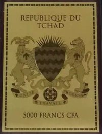 5000 Francs CFA obverse
